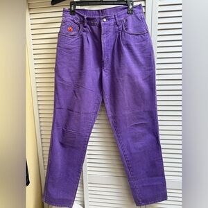 Vintage Bugle Boy women’s size 32 Purple High-Waisted Jeans